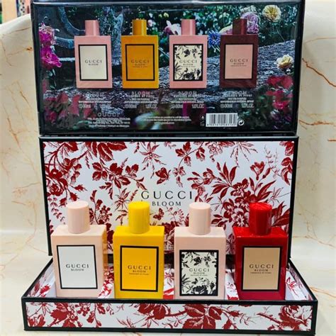 gucci bloom gift sets|gucci bamboo perfume gift set.